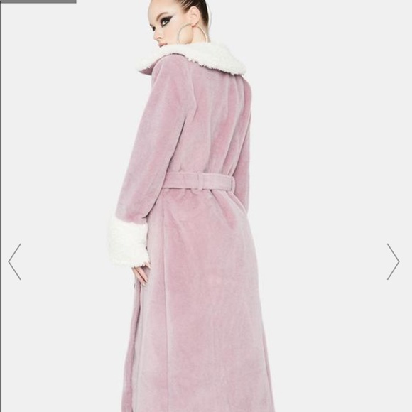 Sold out faux fur trench coat - Picture 3 of 4